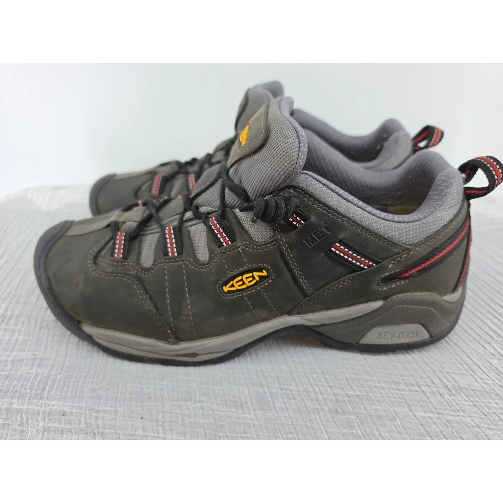 Keen Utility Mens 10.5 EE Brown Leather Steel Toe MET Guard Work Shoes ASTM EH